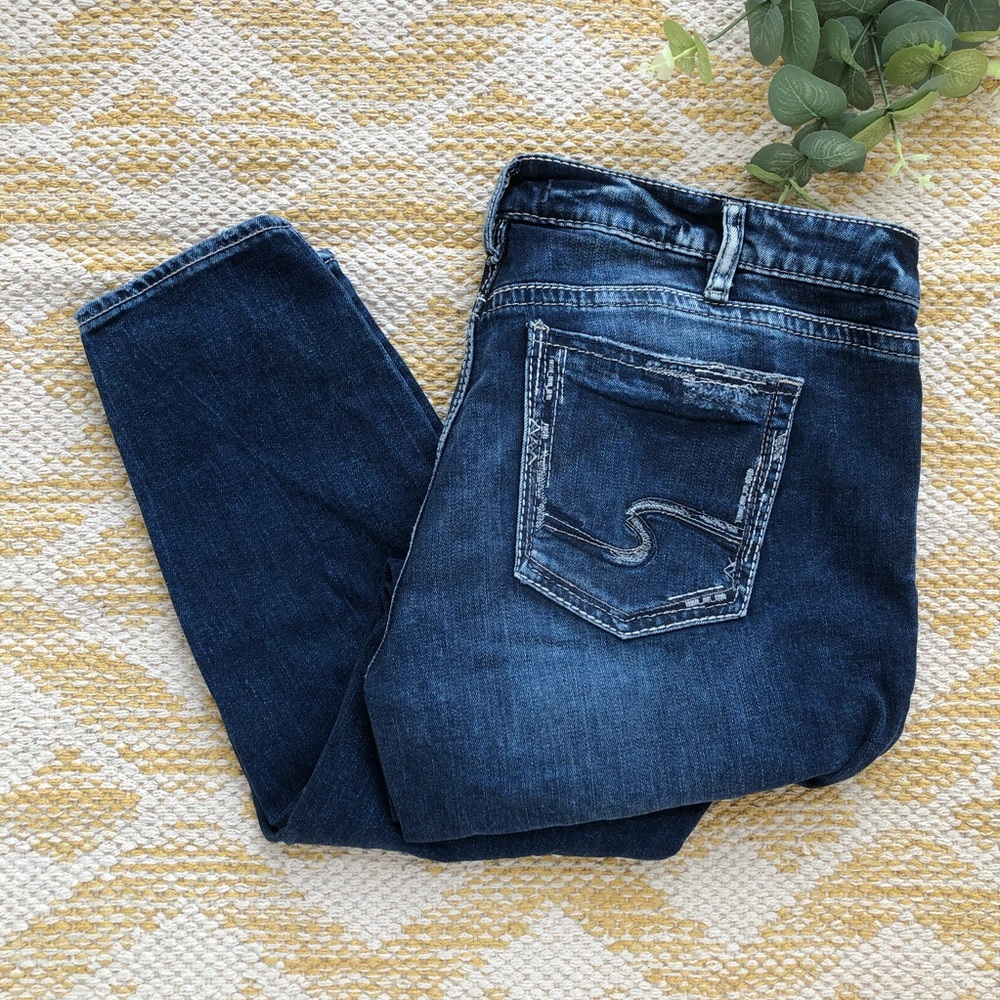 Silver Elyse skinny distress jeans